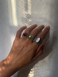 Sole Mothder of Pear Silver Ring with Bronze details