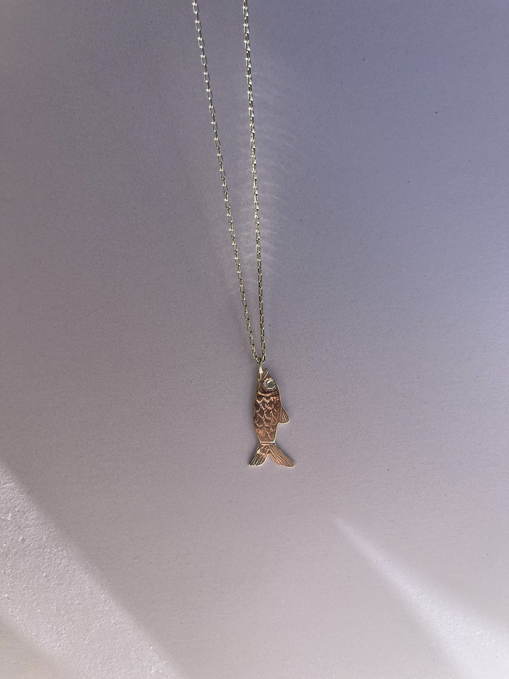 Fish Pendant in Sterling Silver