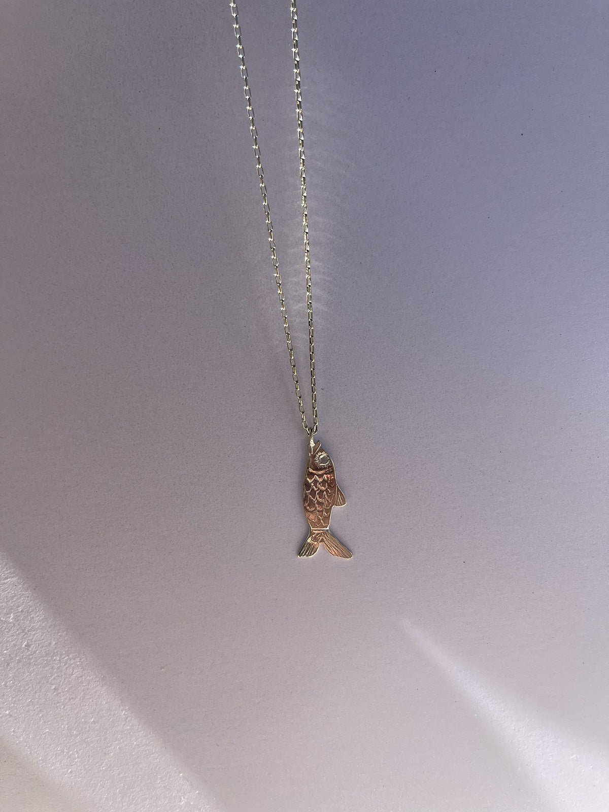 Fish Pendant in Sterling Silver