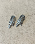 Melted Silver Earrings