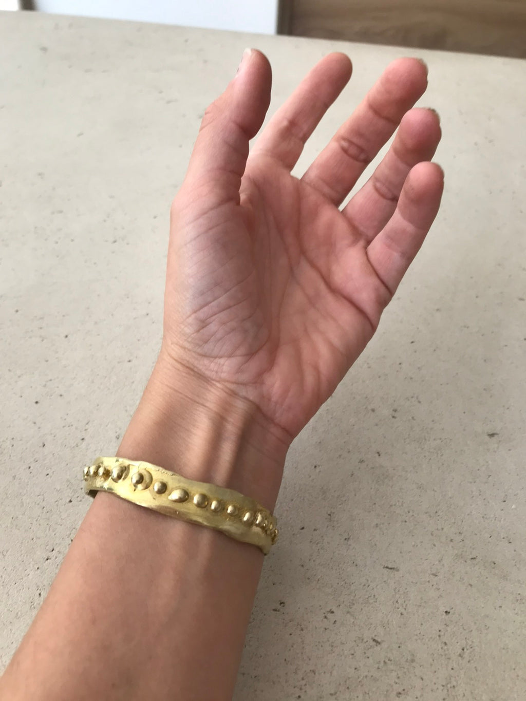 Asteria Cuff Bracelet in Silver or in Bronze