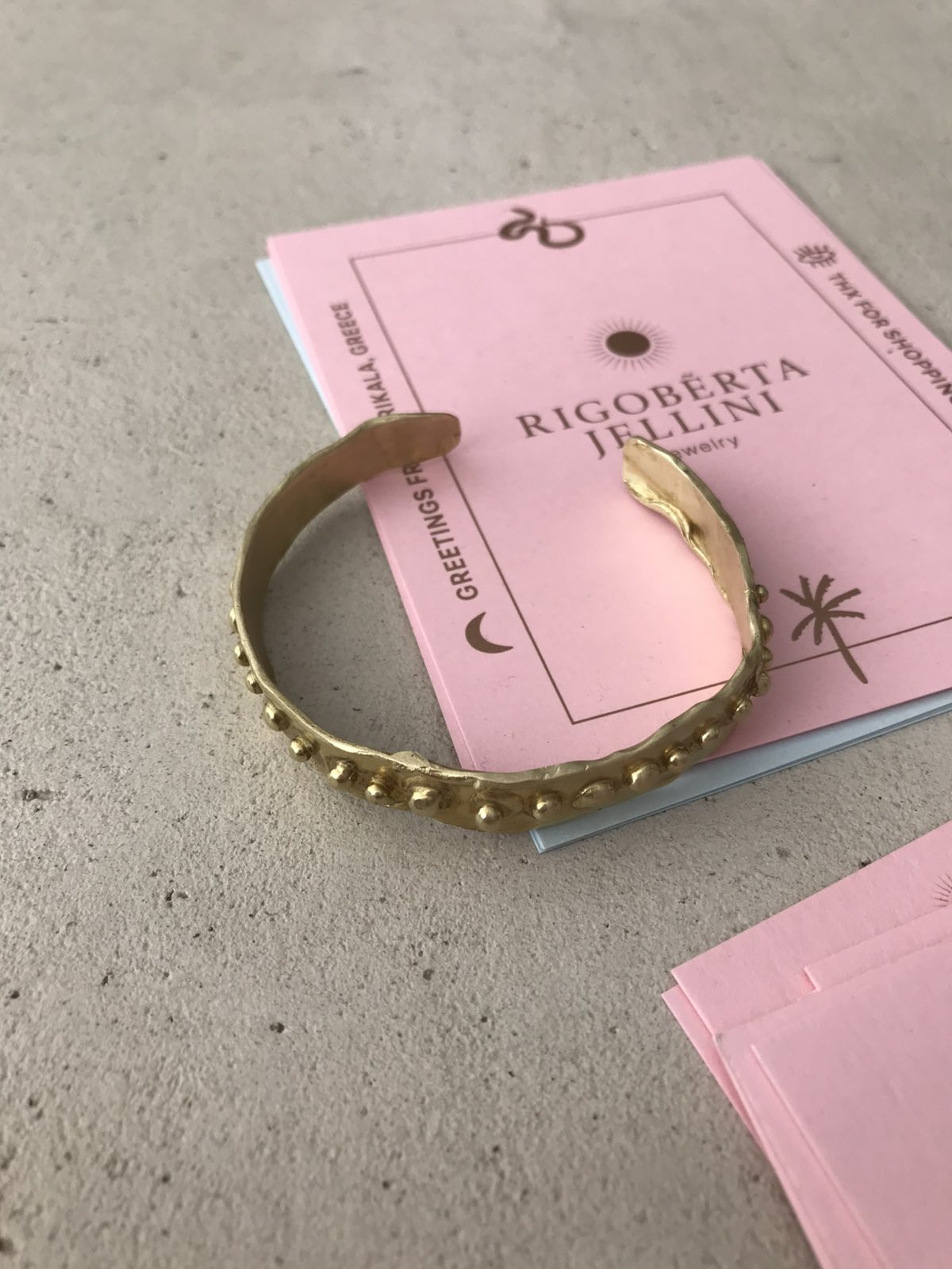 Asteria Cuff Bracelet in Silver or in Bronze