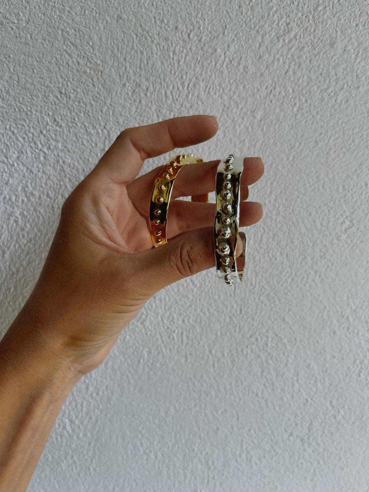 Asteria Cuff Bracelet in Silver or in Bronze