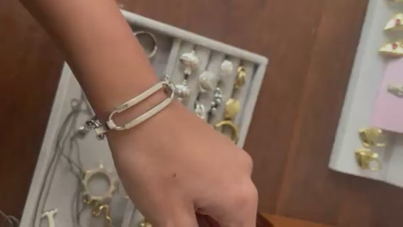 Unisex Silver Chain Bracelet